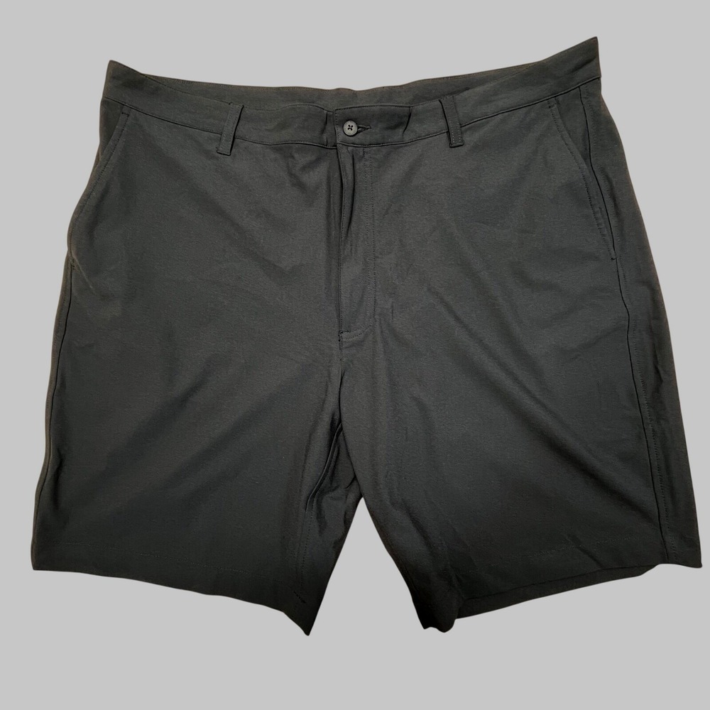 FootJoy Men's Performance Golf Shorts Size 42 Black Flat Front Stretch FJ